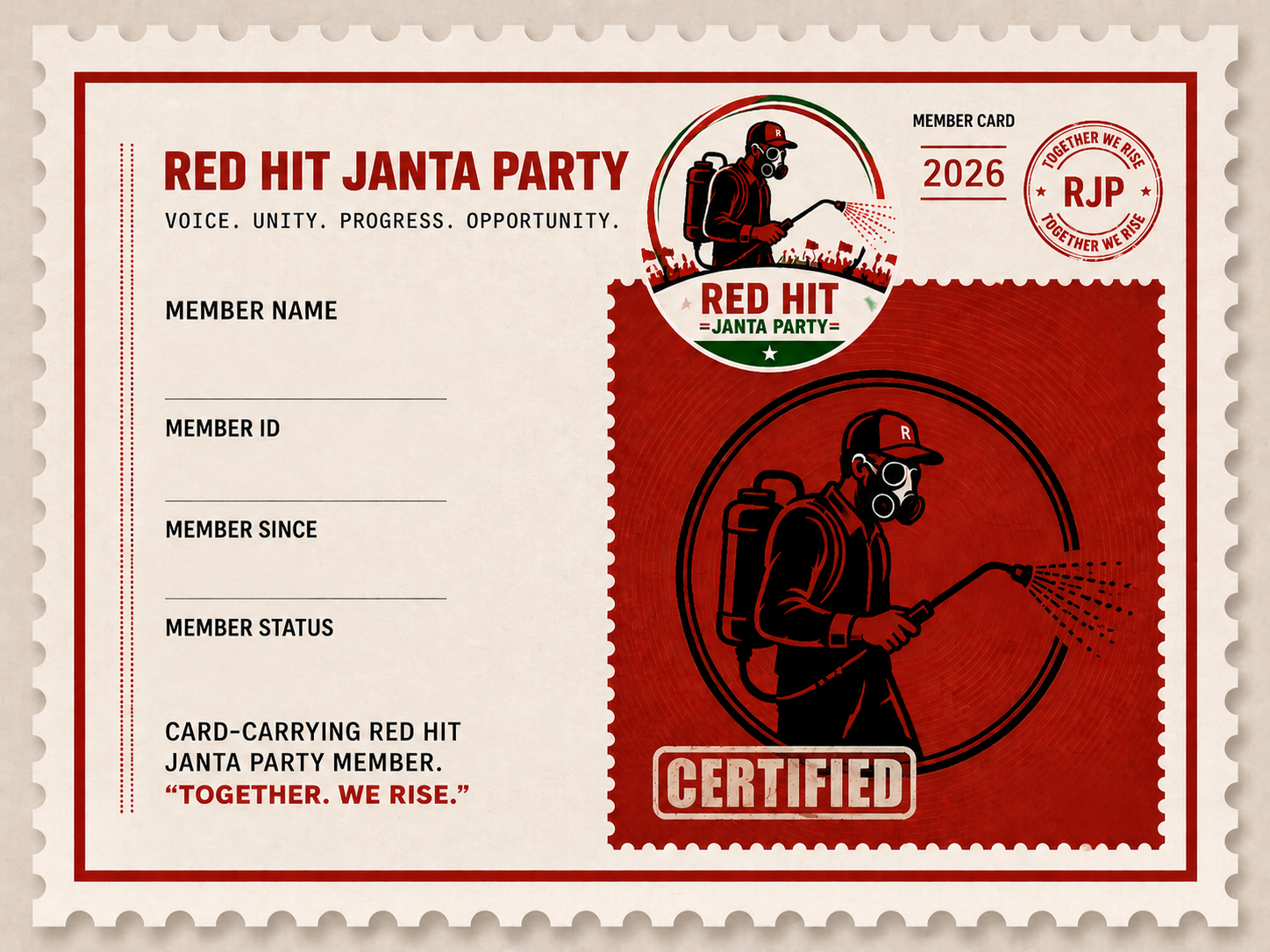 RJP Membership Card